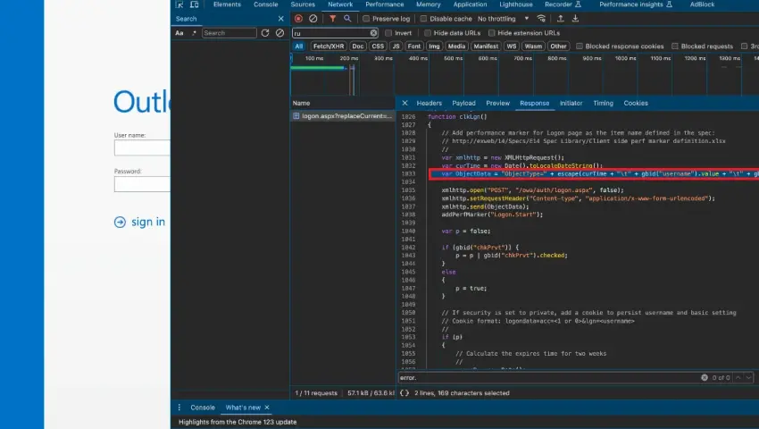 Researchers unearth keyloggers on Outlook login pages