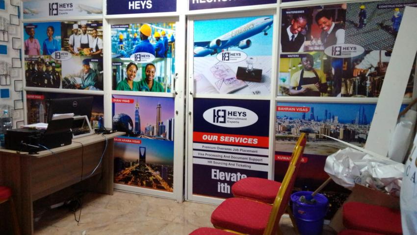 Heys Recruitment Agency Office Branding